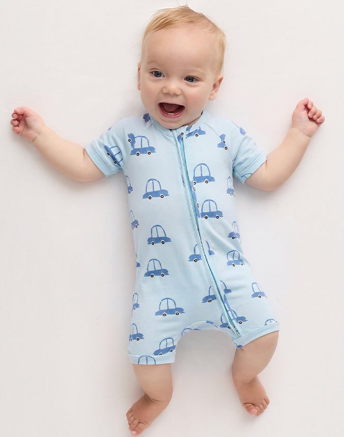 Natural Bamboo Viscose Zip Sleepsuits-3