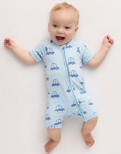 Natural Bamboo Viscose Zip Sleepsuits-3