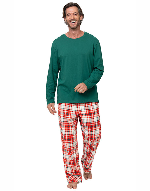 Modern Plaid Matching Family Set