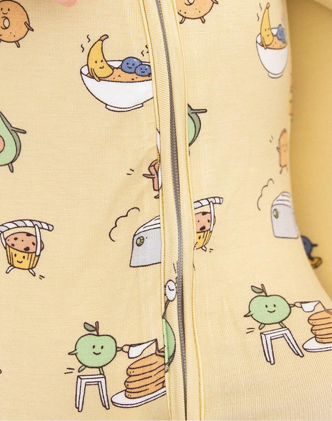 Natural Bamboo Viscose Zip Sleepsuits-1