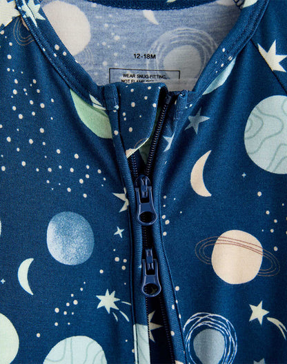 Natural Bamboo Viscose Zip Sleepsuits-3