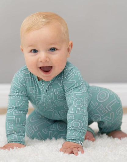 Natural Bamboo Viscose Zip Sleepsuits-2