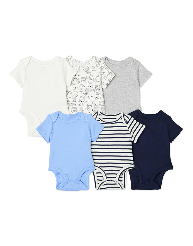 Unisex Babies' Short-Sleeve Bodysuits-5