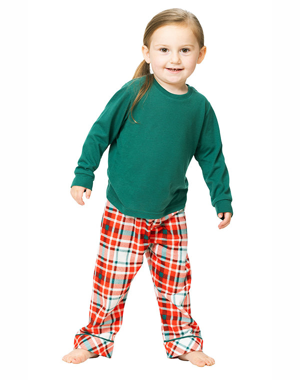 Modern Plaid Matching Family Set